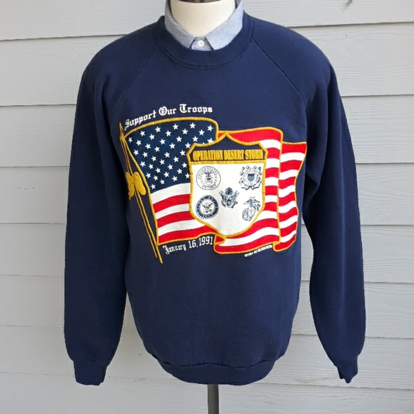 Fruit of the Loom Other - DESERT STORM Military Vintage Crewneck Sweater XXL‎